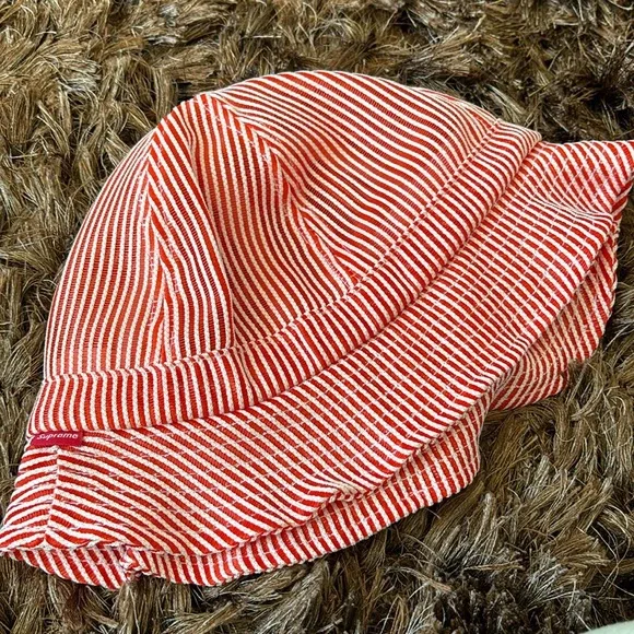 Supreme | Accessories | Supreme Striped Mesh Bell Hat | Poshmark